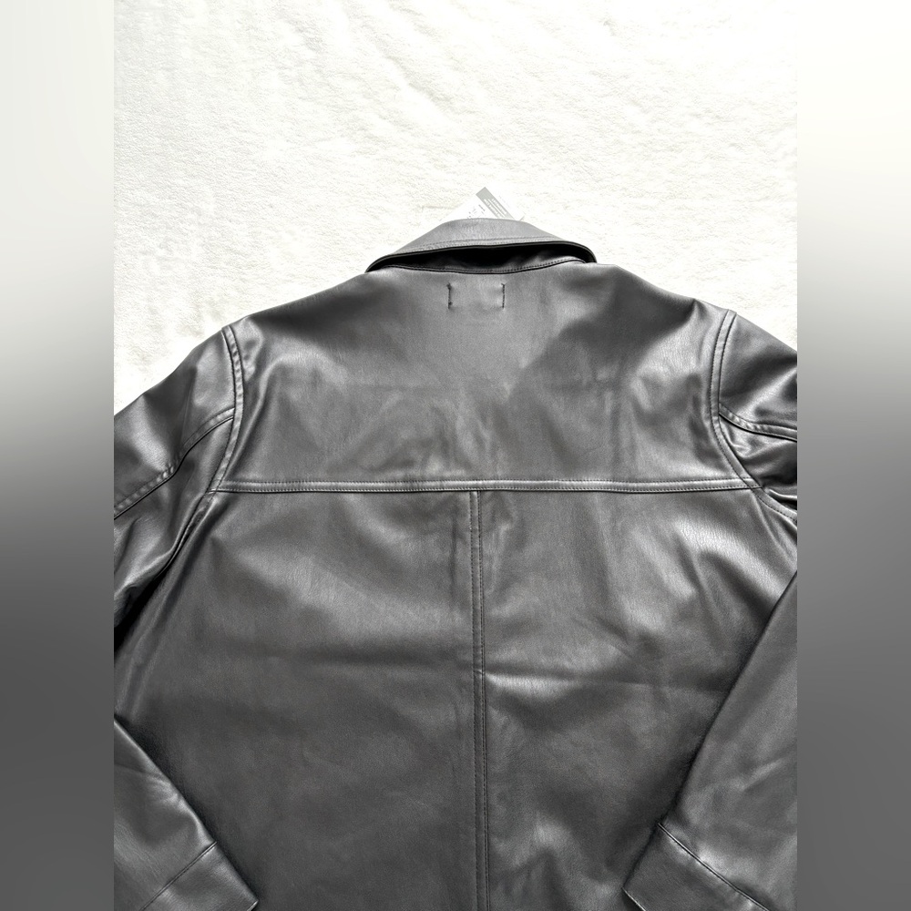 NWT - Mudpie Salem Vegan Leather Shacket.  Size Medium. - Picture 9 of 16